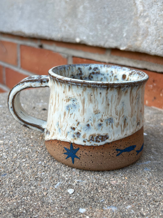 White Sardine Mug