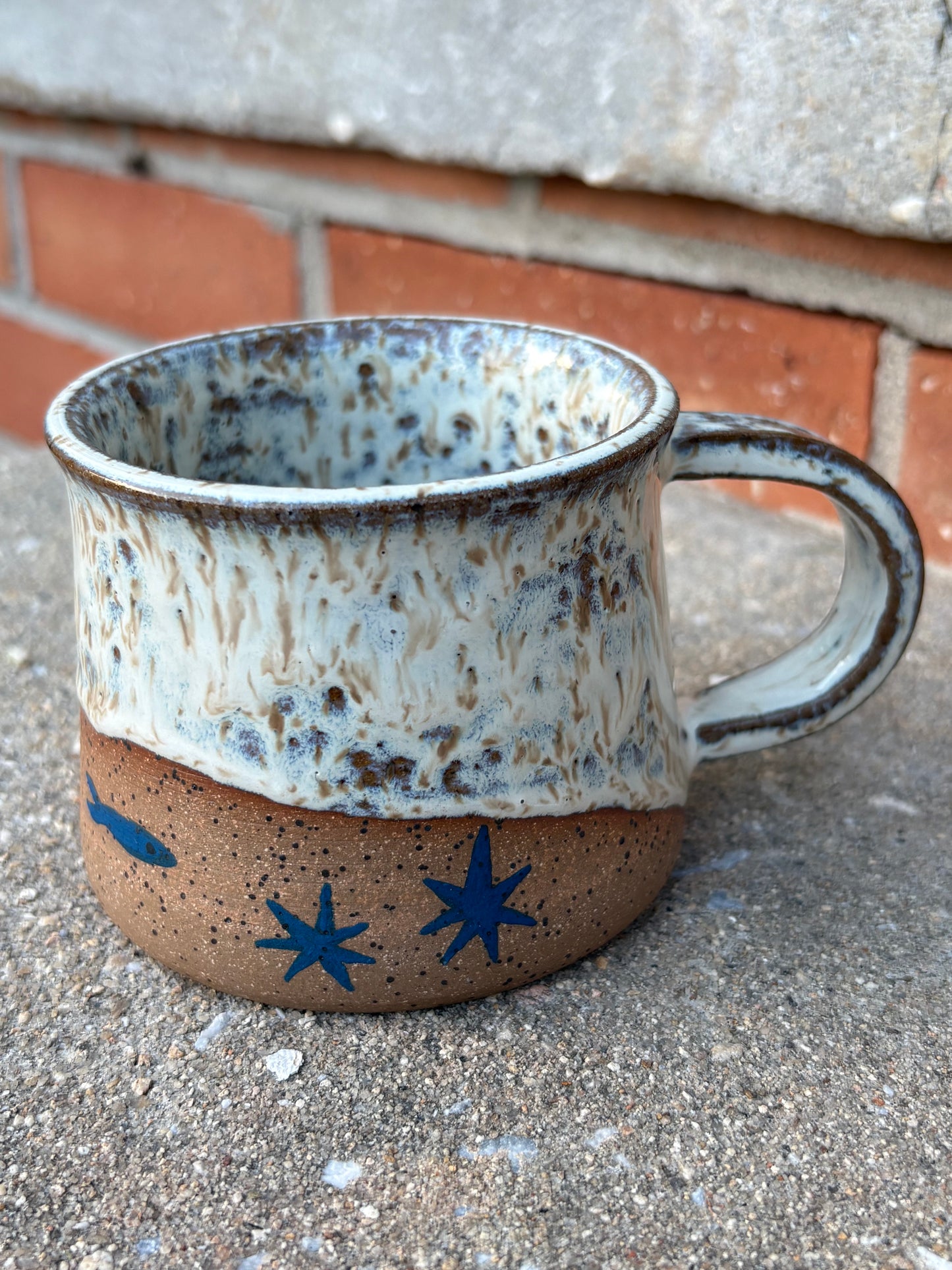 White Sardine Mug