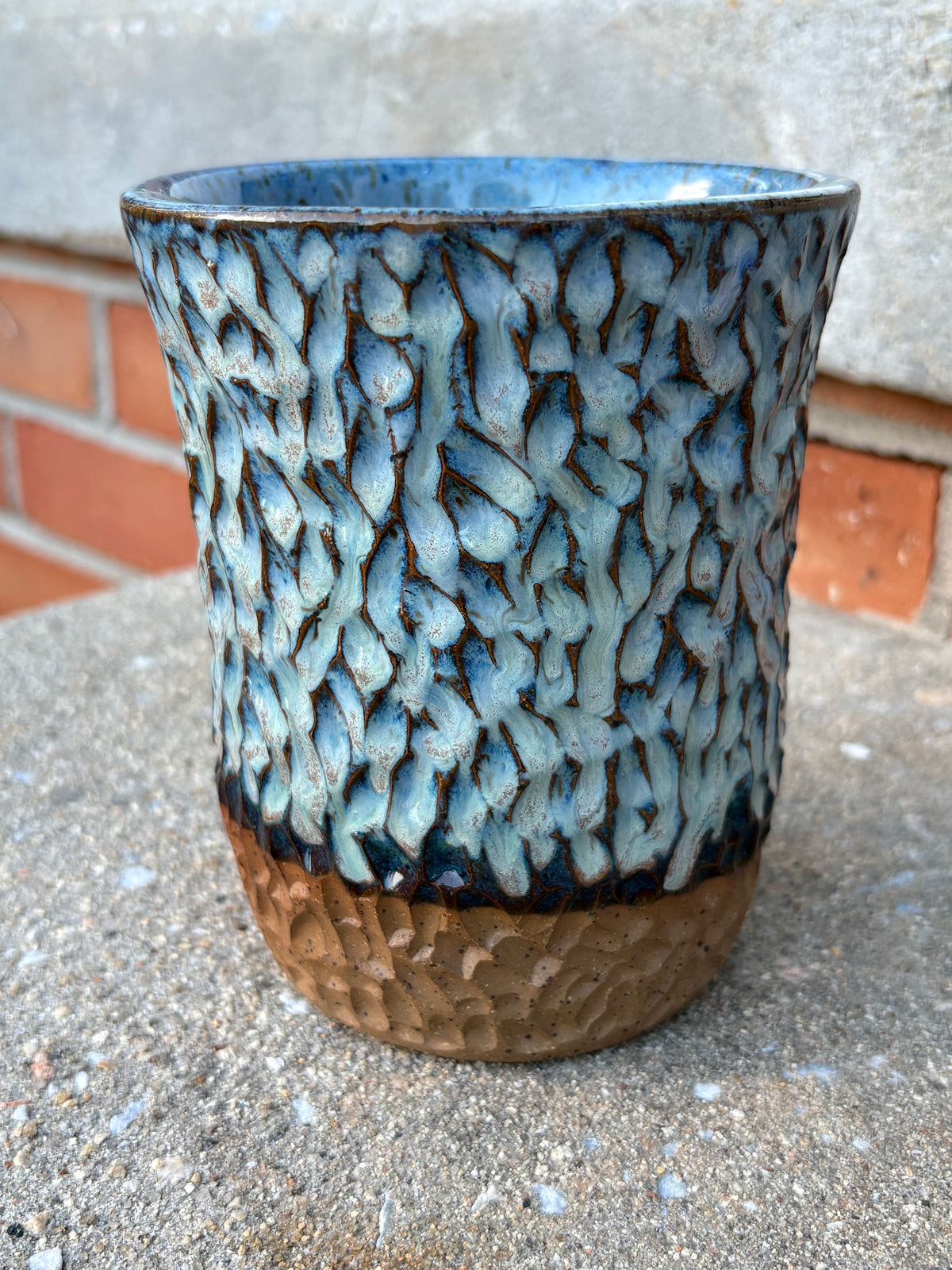 Blue Small River Vase