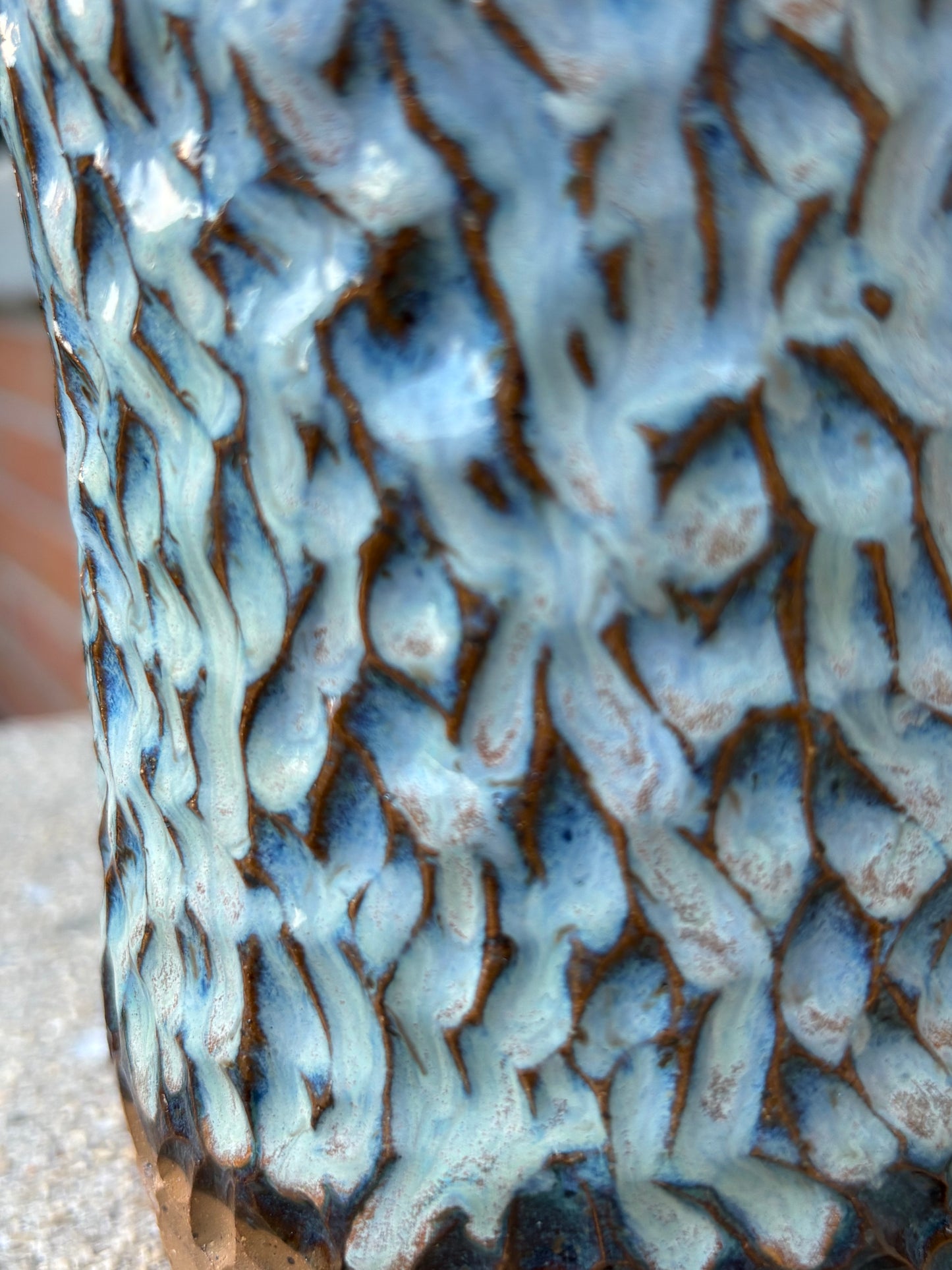 Blue Small River Vase