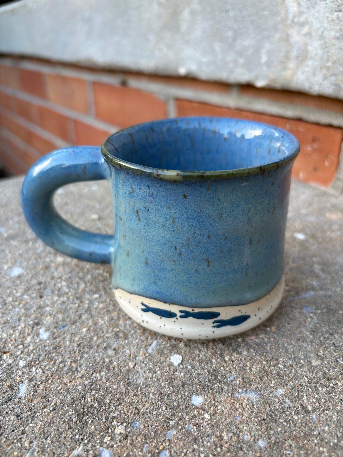 Blue Sardine Mug