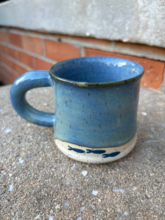 Blue Sardine Mug