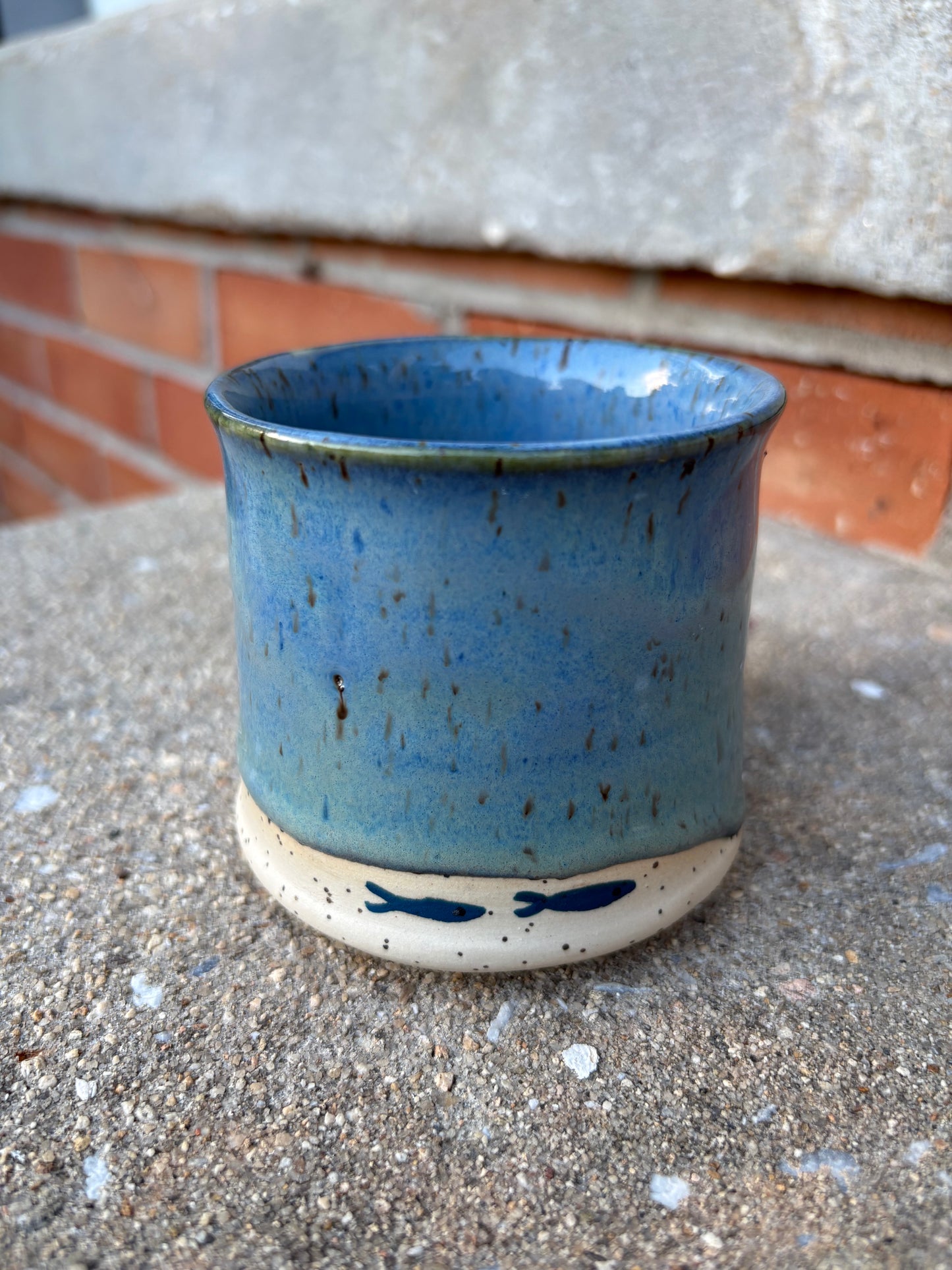 Blue Sardine Mug