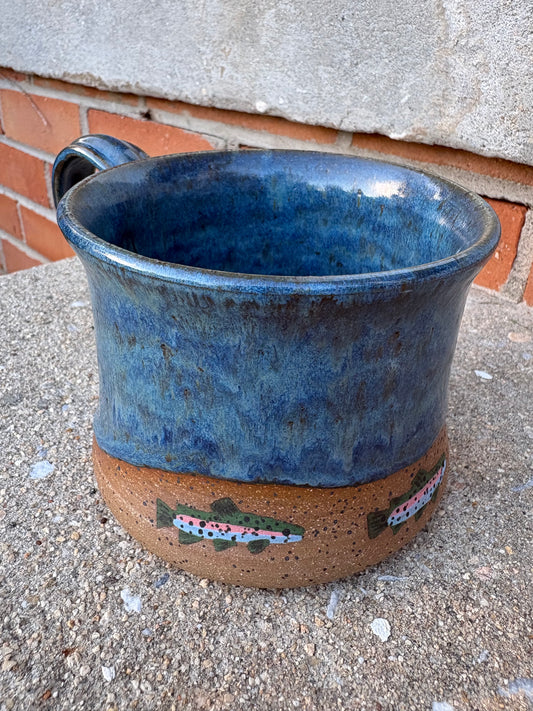 Blue Large Rainbow Trout Mug