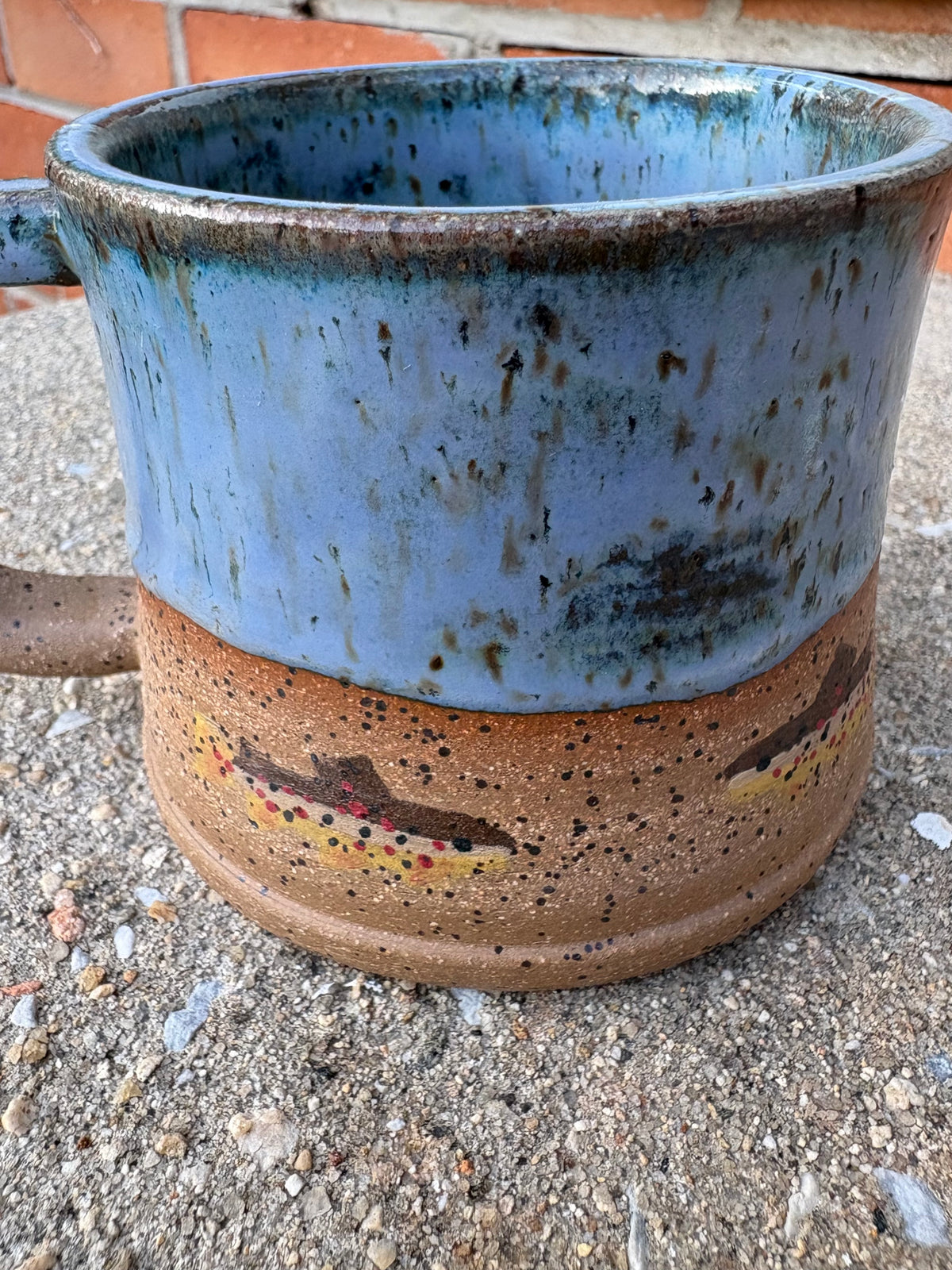 Blue Brown Trout Mug