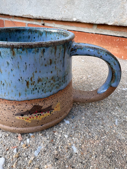 Blue Brown Trout Mug