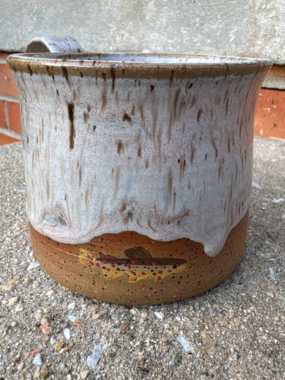 White Brown Trout Mug
