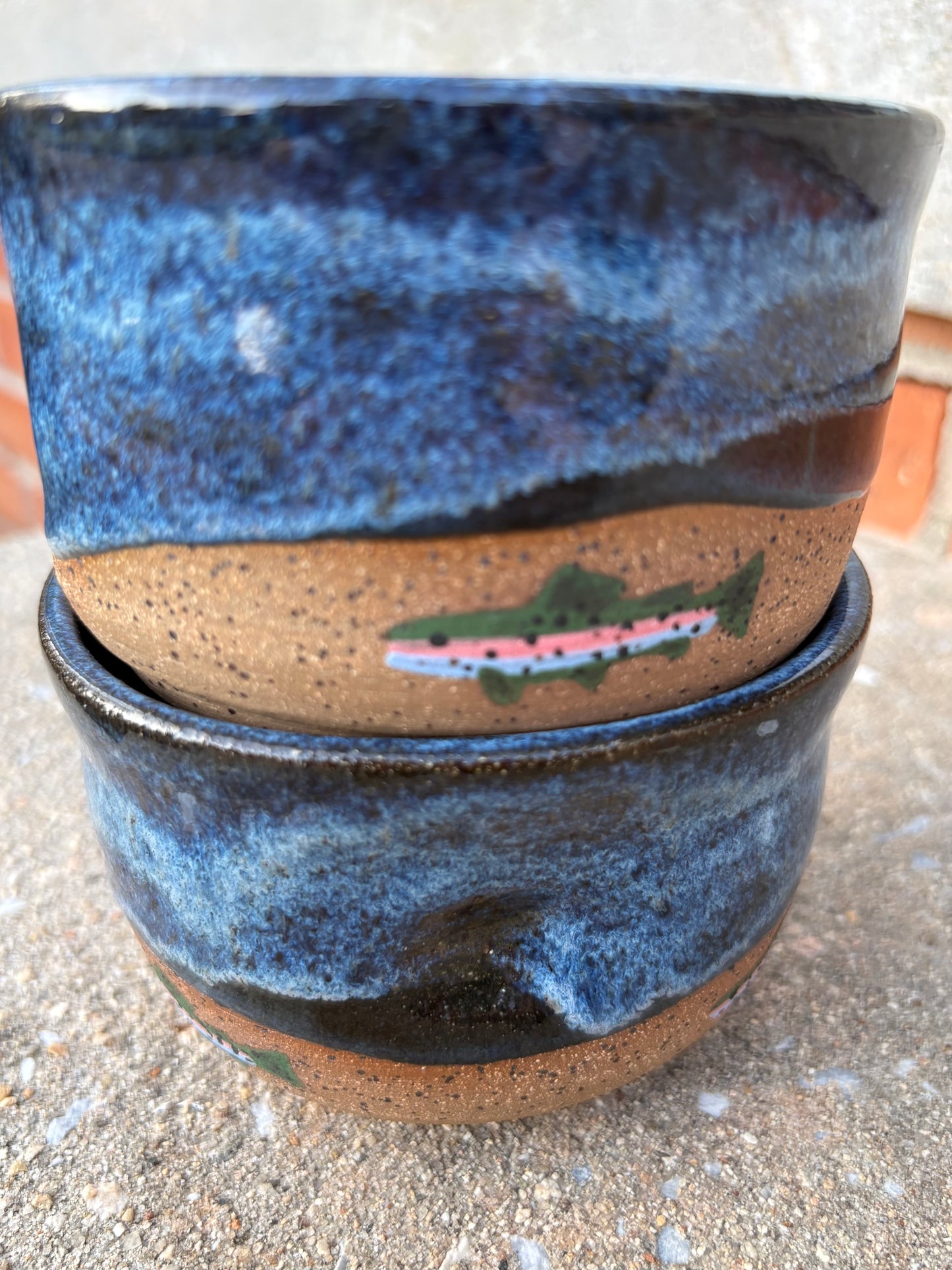 Blue Rainbow Trout Thumb Mugs