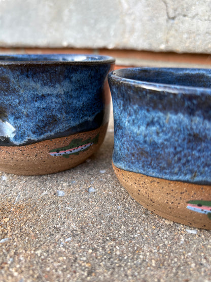 Blue Rainbow Trout Thumb Mugs