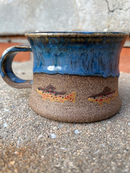Blue Brown Trout Mug