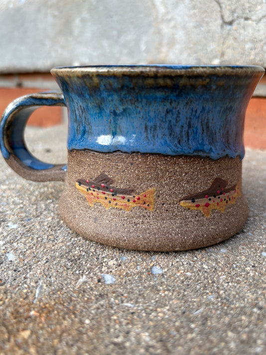 Blue Brown Trout Mug