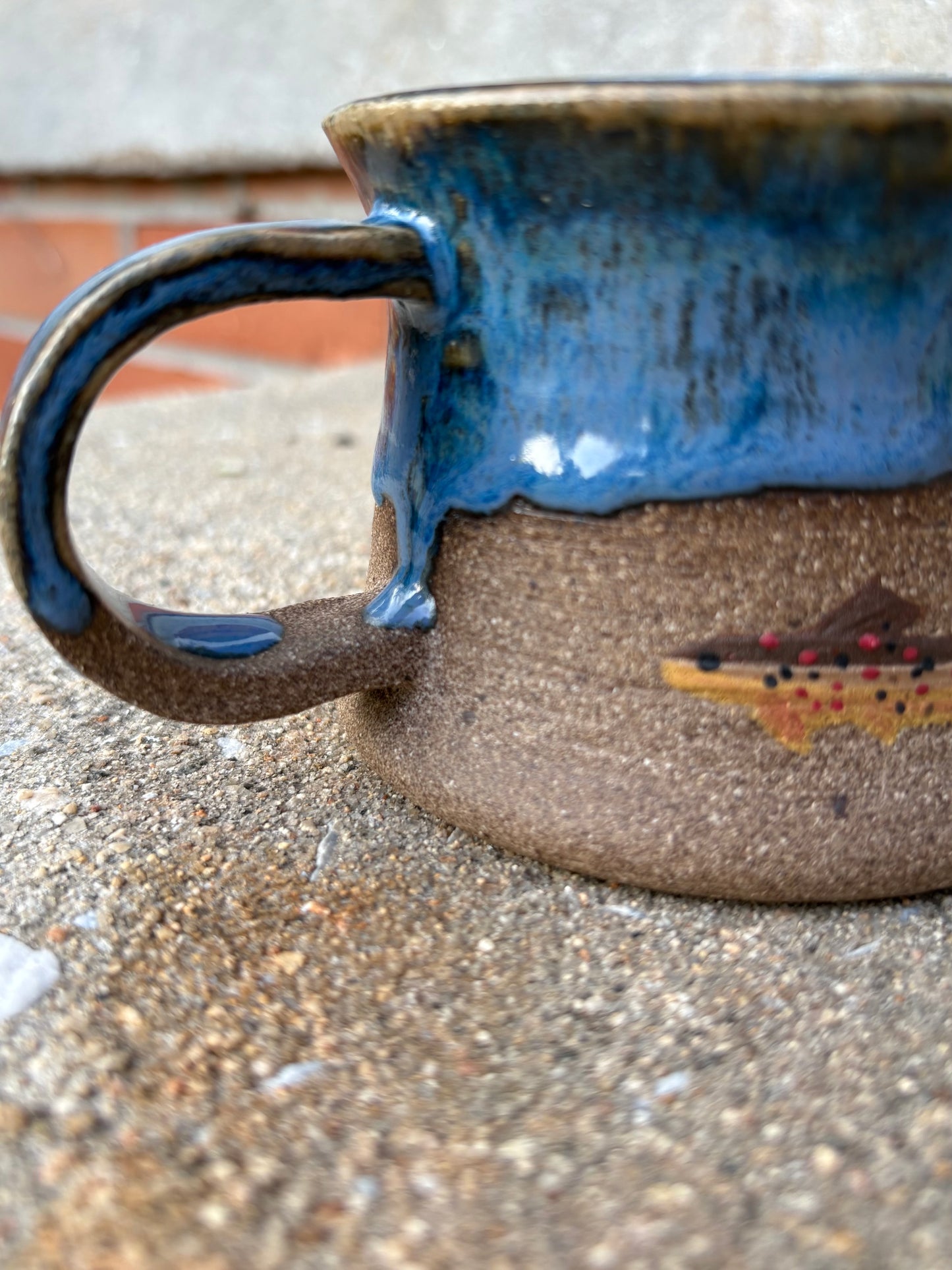 Blue Brown Trout Mug