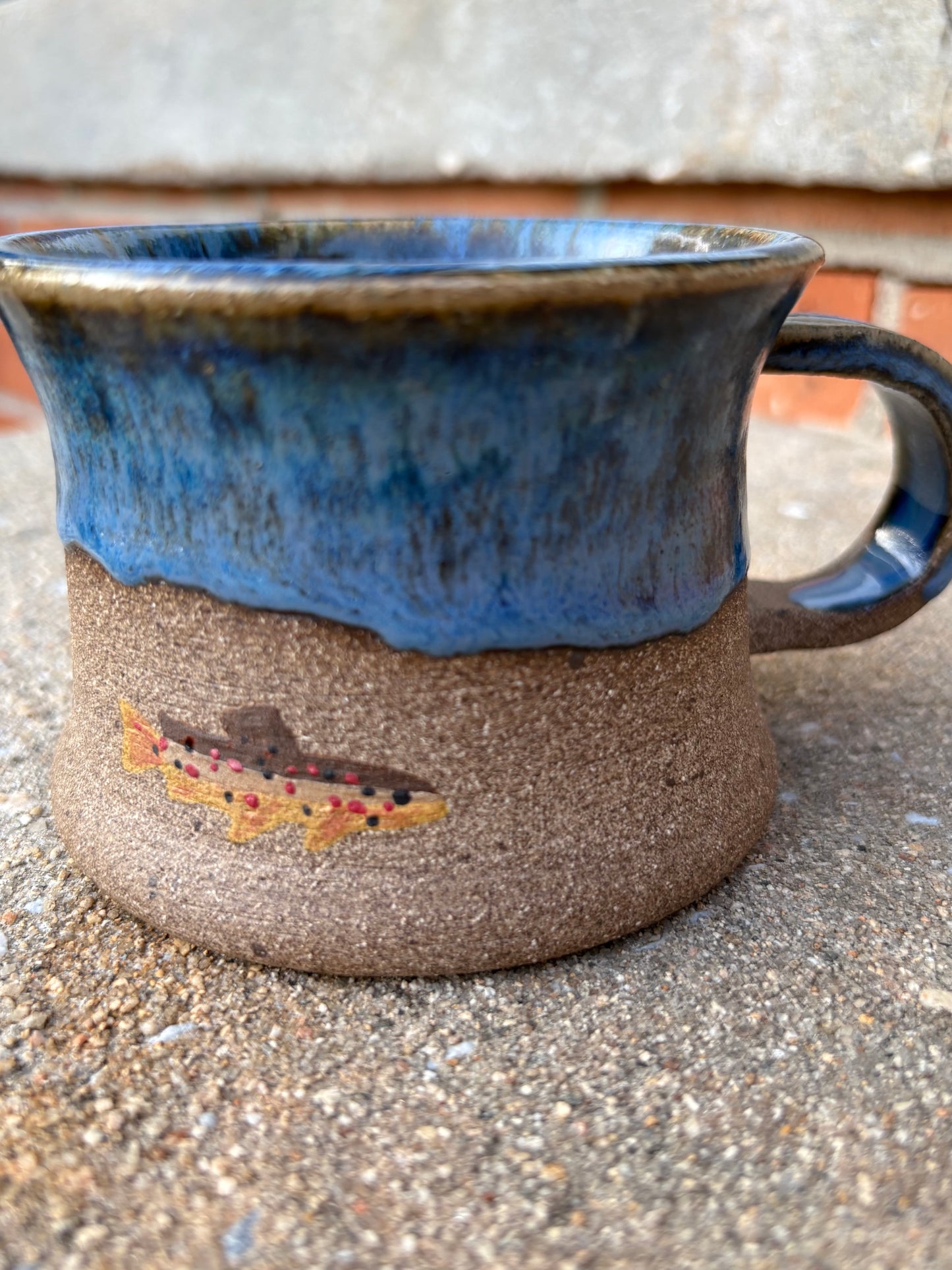 Blue Brown Trout Mug