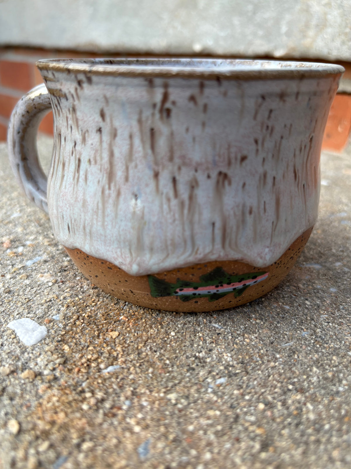 White Rainbow Trout Mug