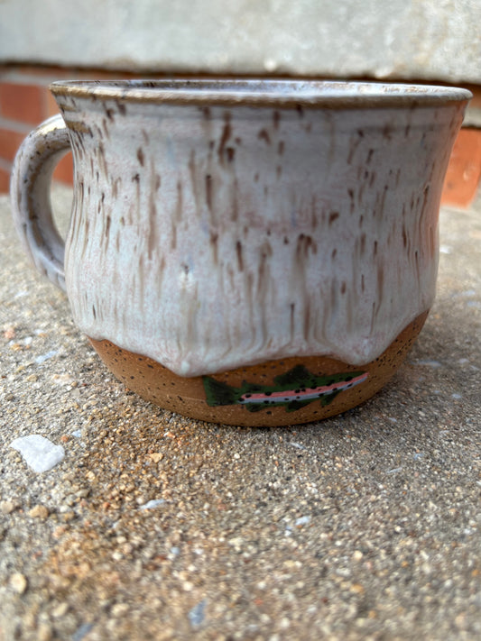 White Rainbow Trout Mug