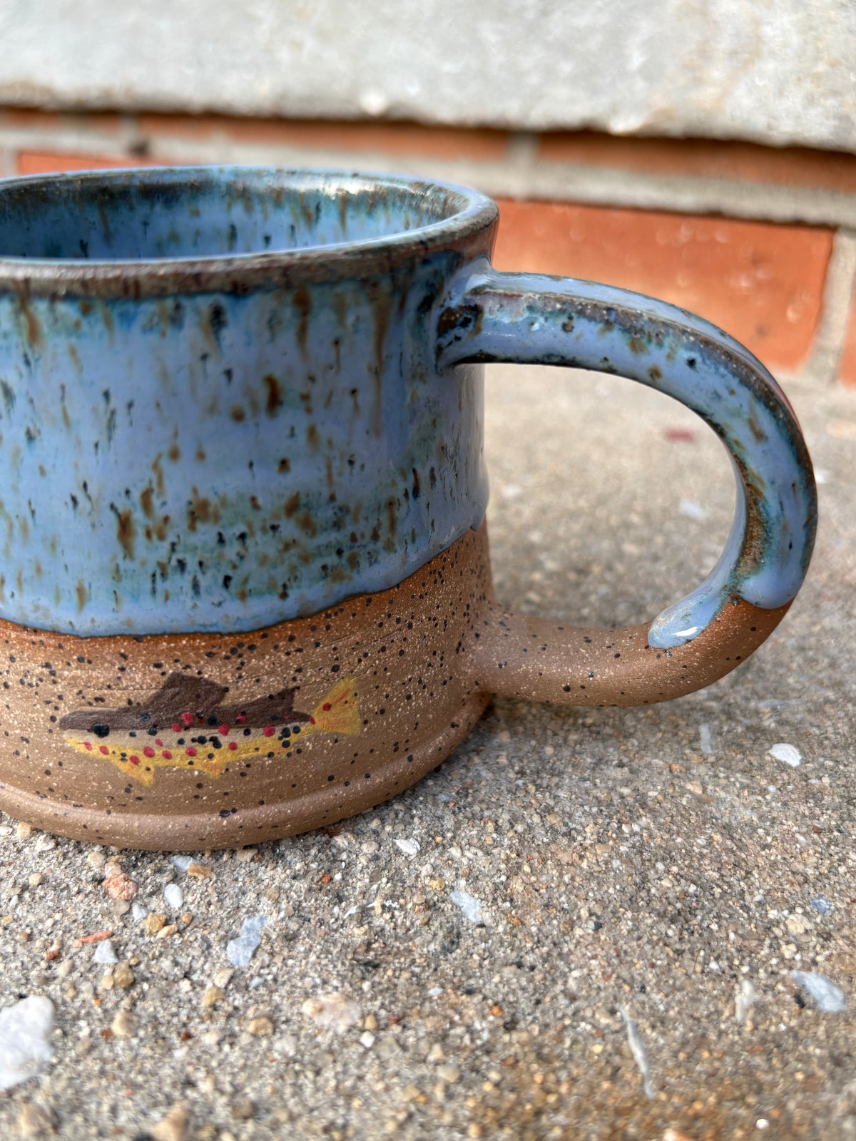 Blue Brown Trout Mug